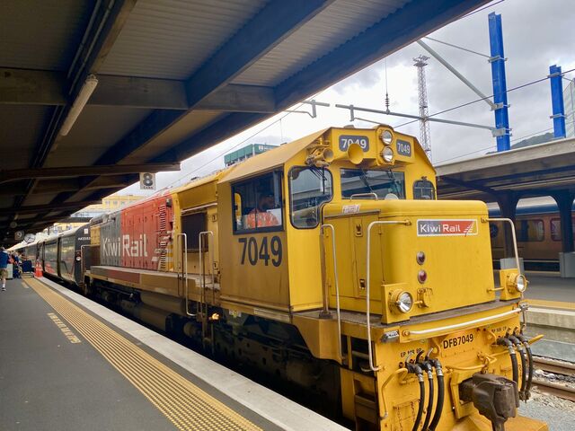 The Northern Explorer at Wellington Railway Station