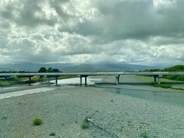 Crossing the Ōtaki River