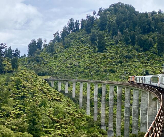 Crossing the Hāpuawhenua Viaduct