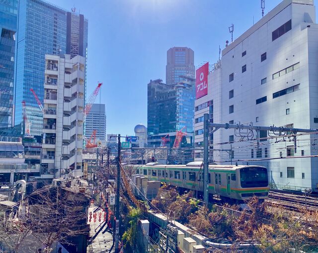 Shōnan–Shinjuku Line in Shibuya