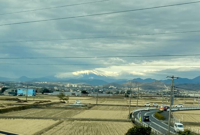 First view of Mount Fuji from Hiratsuka