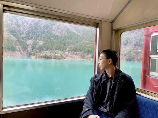 Abt railway between Abt Ichishiro Station and Nagashima Dam Station