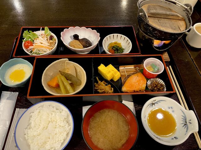 Breakfast at Suikoen Ryokan