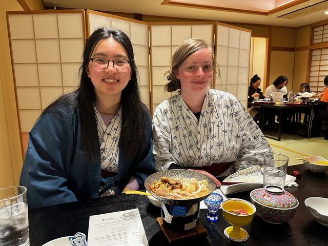 Dinner at Suminoyu Ryokan