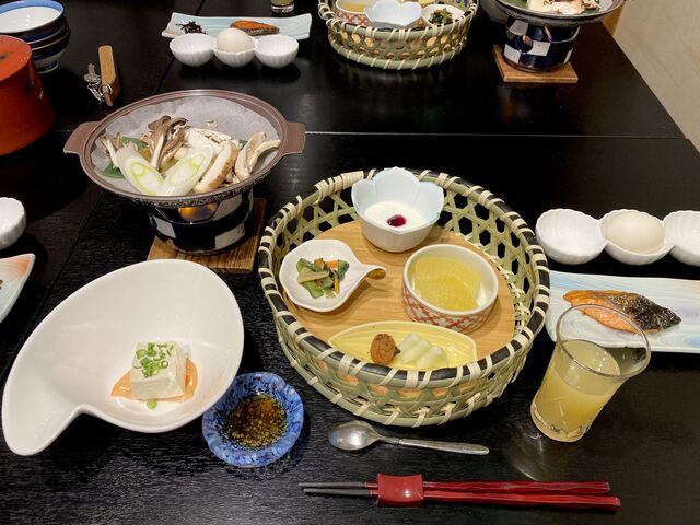 Breakfast at Suminoyu Ryokan