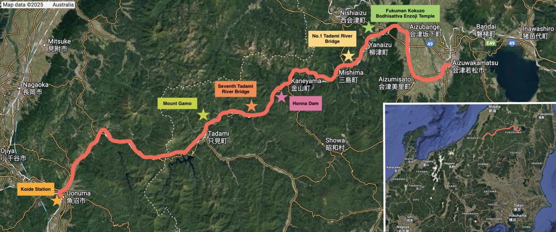 Our Route: The Tadami Line
