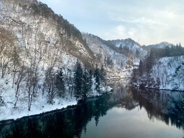 Views from the First Tadami River Bridge