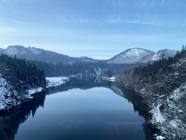 Views from the First Tadami River Bridge