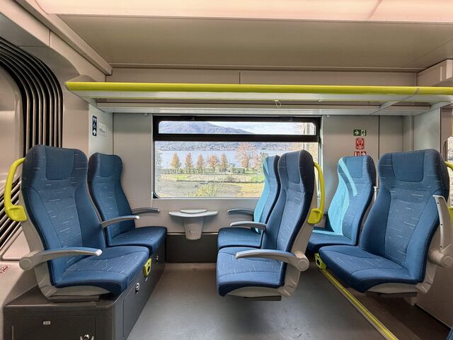 On board the Bergamo–Lecco Railway