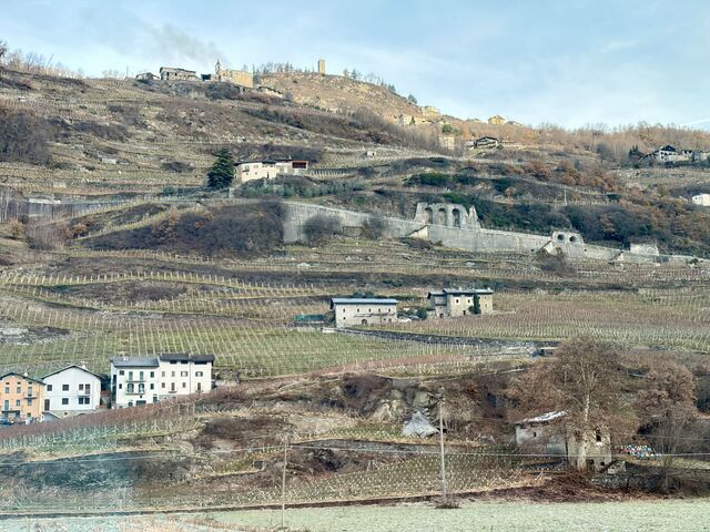 The Church of San Gervasio, perched on the hill