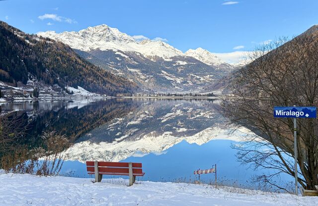 Miralago Station on Lake Poschiavo