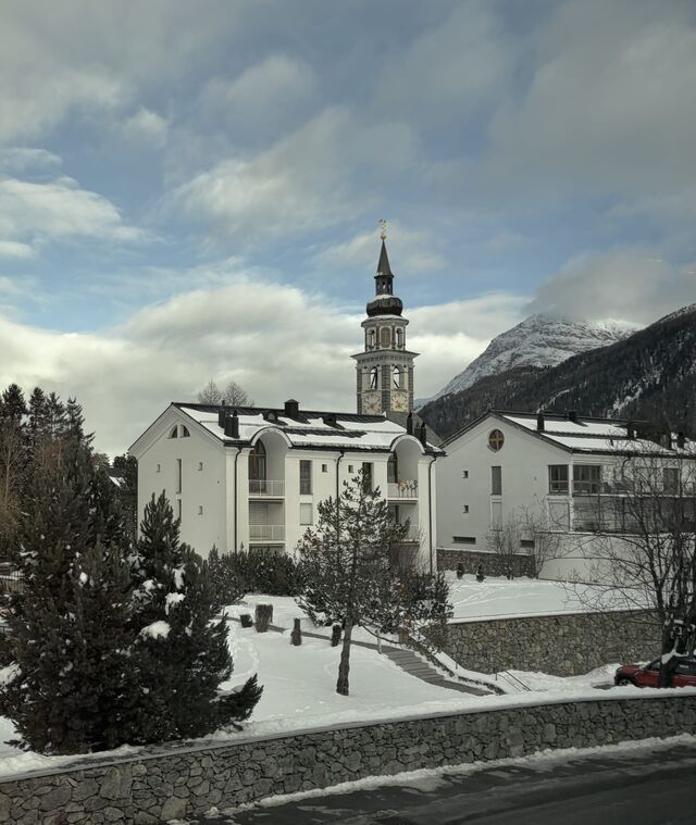 St James' Church of San Giachem, Bever, constructed 14th Century
